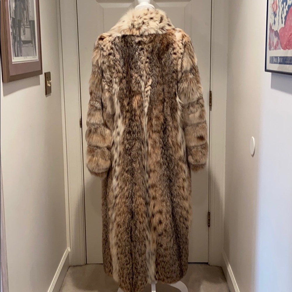 Natural Lynx coat with shawl collar - Picture 2 of 9